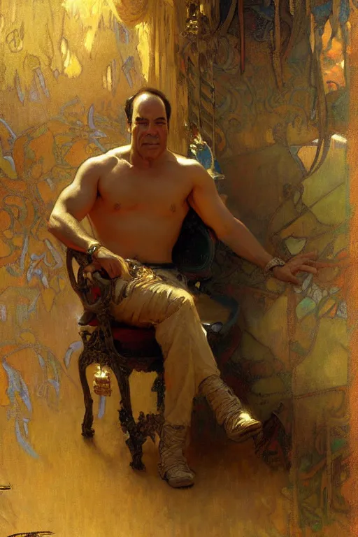 Image similar to jon taffer, painting by gaston bussiere, craig mullins, greg rutkowski, alphonse mucha