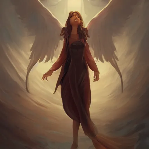 Image similar to By faith and love they lead with their eyes closed, In parallel , resting on the angels of the voice, artstation, concept art, sharp focus, illustration