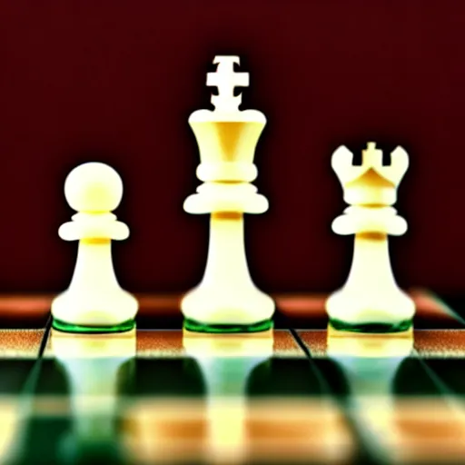 Image similar to photograph of a realistic chess king piece. it has magnus carlsen's face! in a chess board
