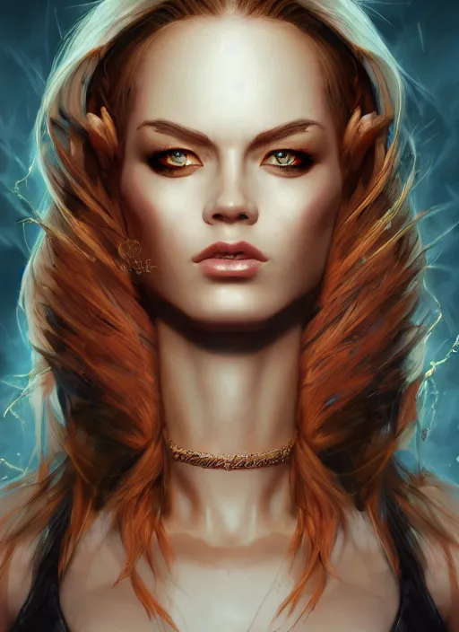 Image similar to portrait of the fire princess, fierce, striking, wonderful shading, realistic perfect face, concept art, dynamic pose, digital illustration, trending on artstation, intricate details, epic composition, sharp focus, 8 k uhd, masterpiece, wlop, ross draws