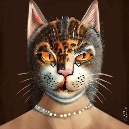 Image similar to illustration of the roman emperor augustus neko man half cat, character design, art station, epic, elegant, masterpiece of laurie rowan