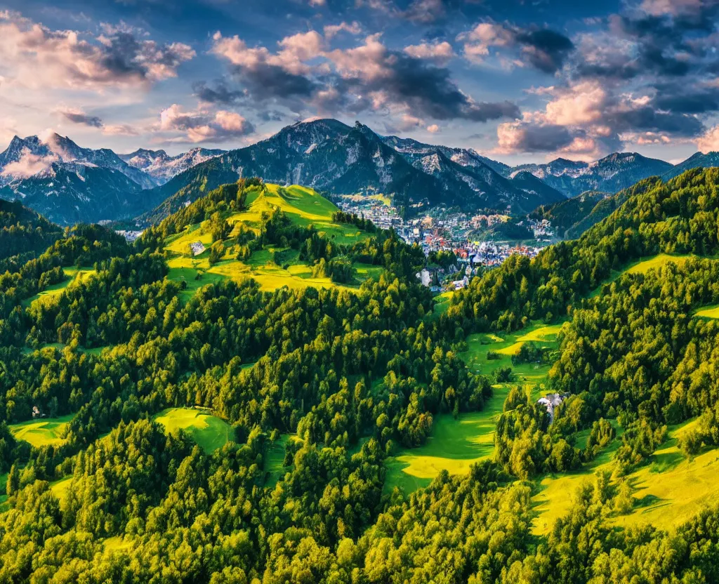 Image similar to 8K Photograph of Austria Landscape