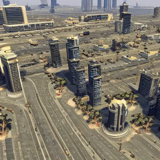 Image similar to Dubai in GTA V