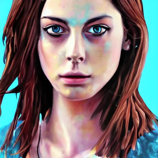 Prompt: effy stonem using star blouse, oil painting, ultradetailed, digital painting, ultradetailed