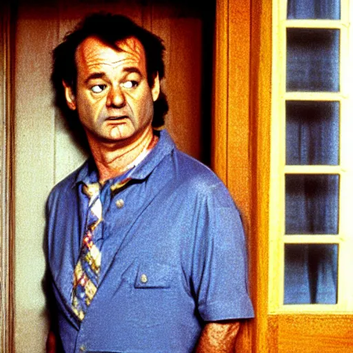 Prompt: bill murray in shining ( 1 9 8 0 )