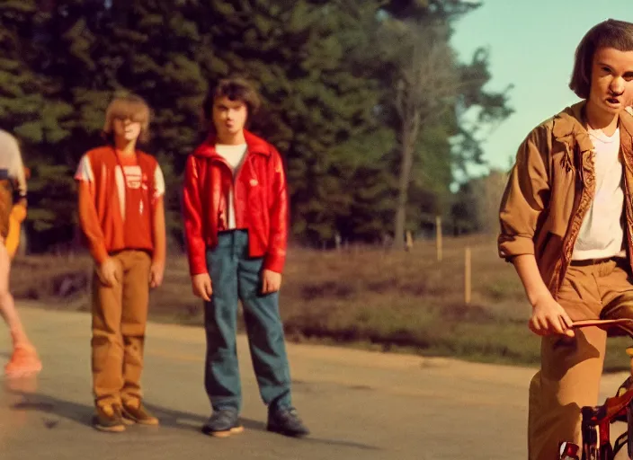 Prompt: stranger things set in 2 0 2 0, cinestill