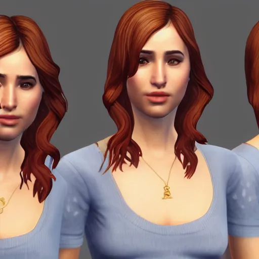 Prompt: ana de armas in sims 4 character editor, UHD