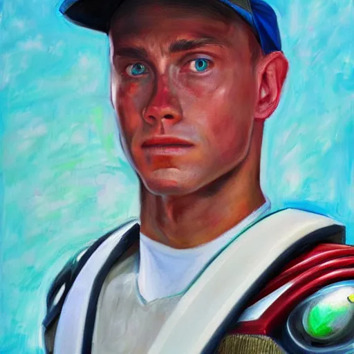 Image similar to realistic Portrait painting of Forrest Gump as a Power Ranger, made by Michaelangelo, physical painting, Sharp focus,digital art, bright colors,fine art, trending on Artstation, unreal engine.