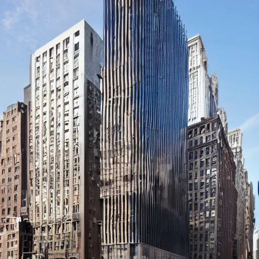 Image similar to the coolest building in new york, architecture