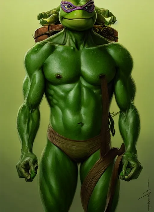 leonardo from teenage mutant ninja turtle, turtle, Stable Diffusion