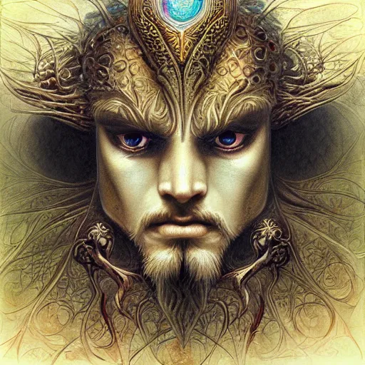 Prompt: detailed and sharp leo artwork, mystic style, detailed, 8 k, detailed, symmetrical, by brian froud
