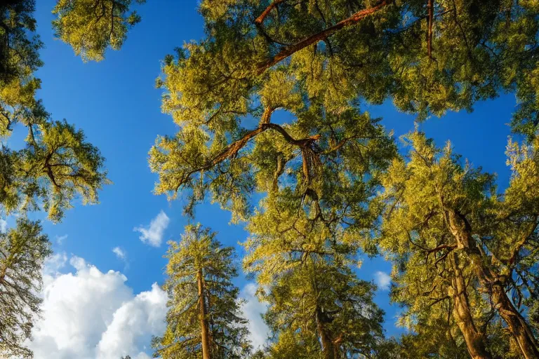 Prompt: a photo of renaissance palace, beautiful tall trees, clouds in the sky