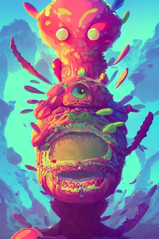 Image similar to 3 d render creature animal sushi cristal very big eye roots cactus elemental flush of force nature micro world fluo fishscale, comics gta 5 cover, official fanart behance hd artstation by jesper ejsing, by rhads, makoto shinkai and lois van baarle, ilya kuvshinov, ossdraws