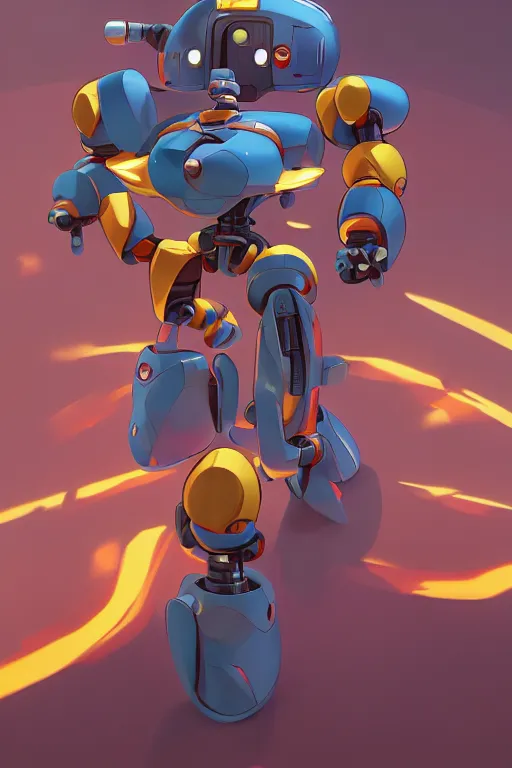 Image similar to metabots medabots medarotto medarot robot minimalist comics, behance hd by jesper ejsing, by rhads, makoto shinkai and lois van baarle, ilya kuvshinov, rossdraws global illumination ray tracing hdr radiating a glowing aura