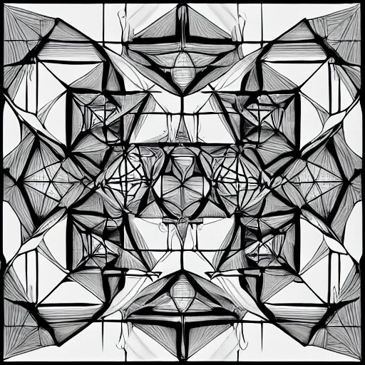 Image similar to a m. c. escher style drawing of the metaverse