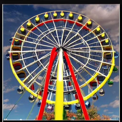 Prompt: cat ferris wheel