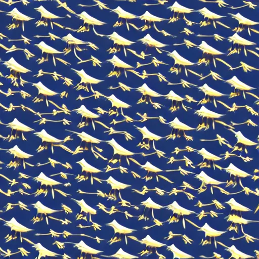 Image similar to fabric pattern of minimalistic cranes