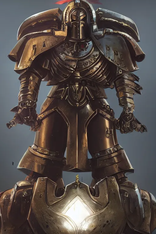 Image similar to armor portrait heros warhammer 4 0 k horus heresy fanart - the primarchs emperor by johannes helgeson animated with vfx concept artist & illustrator global illumination ray tracing hdr fanart arstation zbrush central hardmesh 8 k octane renderer comics stylized