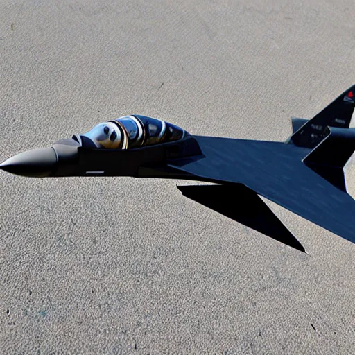 Image similar to a fighter jet made of floppy rubber