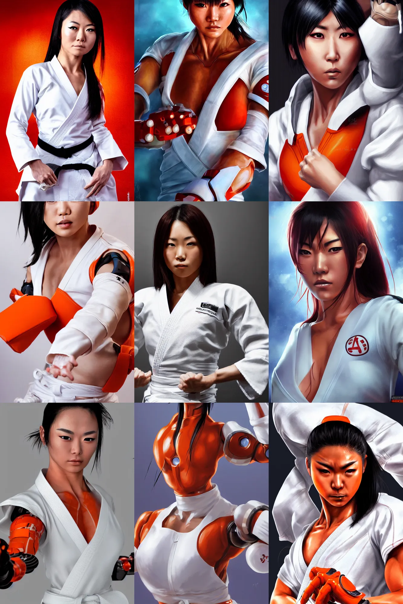 cinematic closeup of a muscled japanese female Stable Diffusion