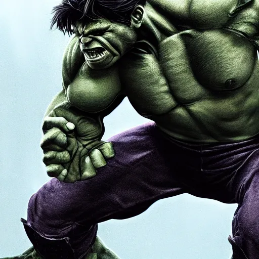 Image similar to the hulk as the thing, photorealistic, hyper detailed, 4k