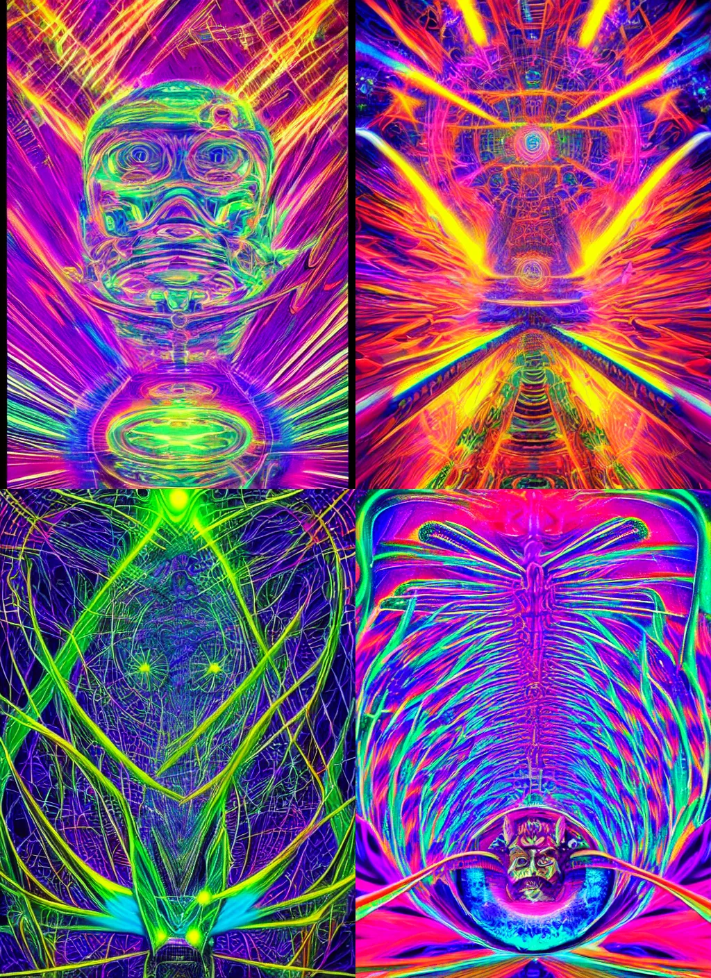 Prompt: hyperspace dmt art