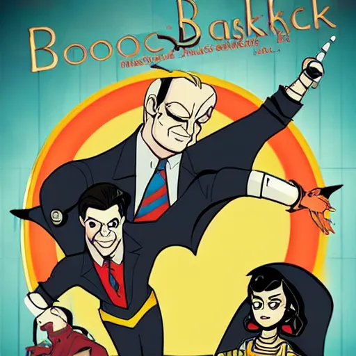 Image similar to bioshock : the animated series, in the style of batman the animated series