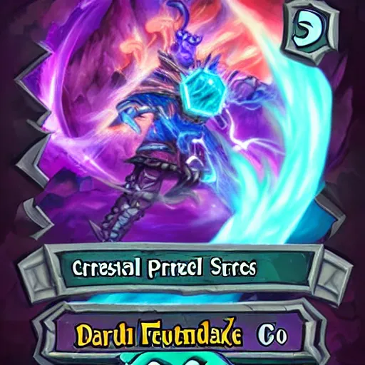 Image similar to crystal spikes attack spell, in hearthstone art style, epic fantasy style art, fantasy epic digital art, epic fantasy card game art