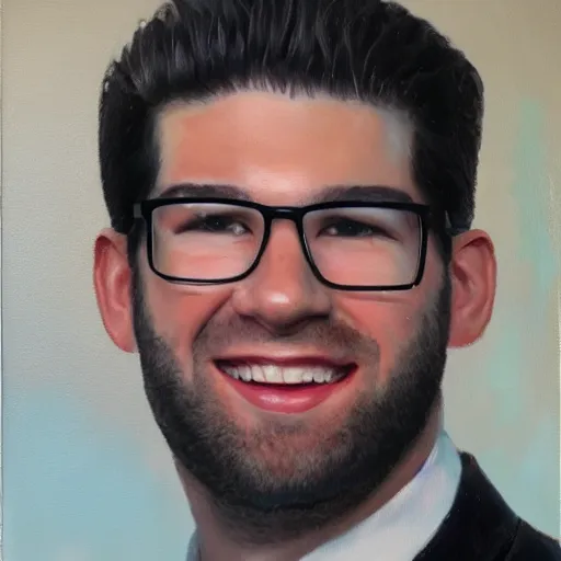 Prompt: oil painting of steven crowder