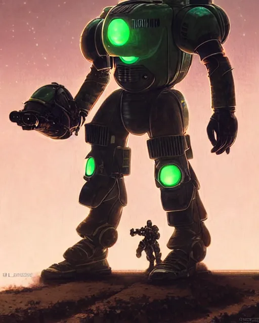 Image similar to luigi in a mech scifi suit with missles and small lights by, fantasy character portrait, ultra realistic, futuristic background by laurie greasley, concept art, intricate details, highly detailed by greg rutkowski, gaston bussiere, craig mullins, simon bisley