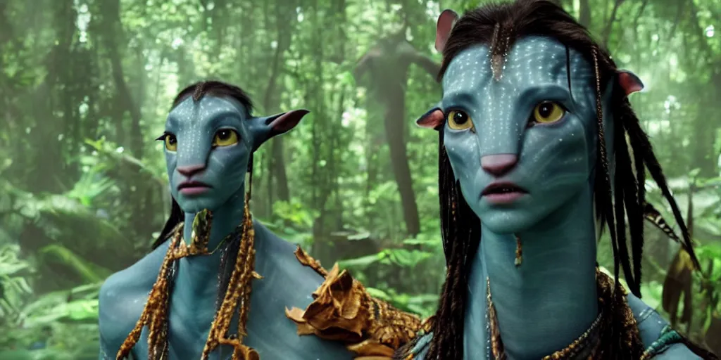 Image similar to still from avatar 2