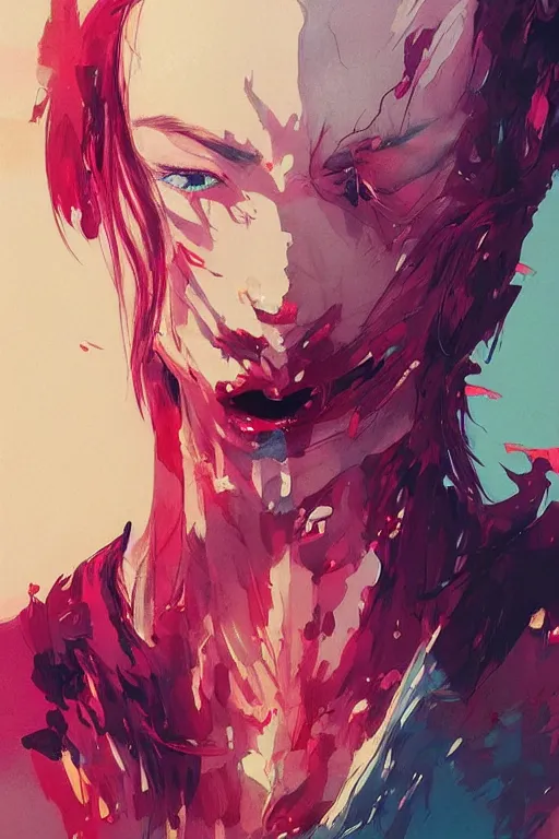 Image similar to a ultra detailed beautiful panting of a stylish monster, by conrad roset, greg rutkowski and makoto shinkai, trending on artstation