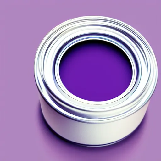 Image similar to can of paint, minimal, modern, solid colors, purple
