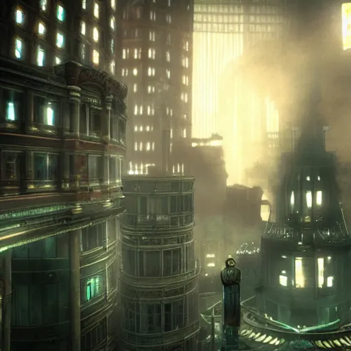 Image similar to the city of rapture bioshock