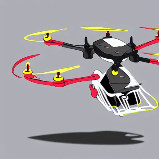 Image similar to Quadrocopter flying nike sneakers, product concept art, detailed