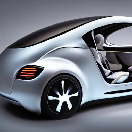 Prompt: a new futuristic Beetle design by elon musk, studio lighting