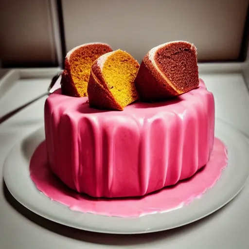 Image similar to high resolution photo of candy cake, michelin star, very tasty, food photography, instagram, trending