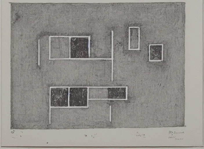 Image similar to Architectural etching by Ben Nicholson