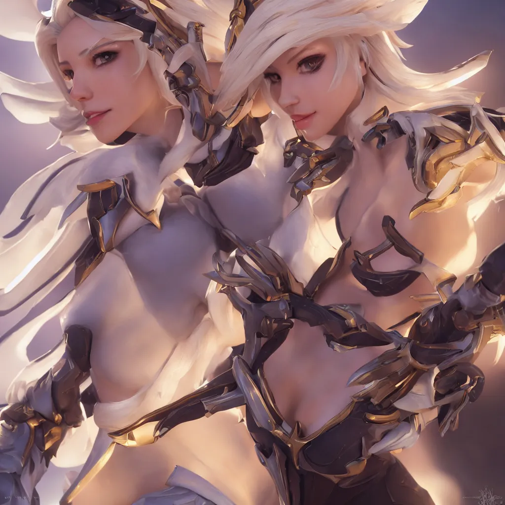 Prompt: Mercy from Overwatch game (2016), no background, close-up shot, intricate, elegant, highly detailed, centered, digital painting, golden hour, cinematic, award-winning, trending on artstation, trending in cgsociety, concept art, smooth, sharp focus, hdr, caustic lights, volumetric lighting, atmospheric lighting, illustration, cinematic, scan, ray traced, octane render, unreal engine, 4k, art by artgerm and Greg Rutkowski and Alphonse Mucha and donato giancola and wlop and Joseph Christian Leyendecker and ross tran