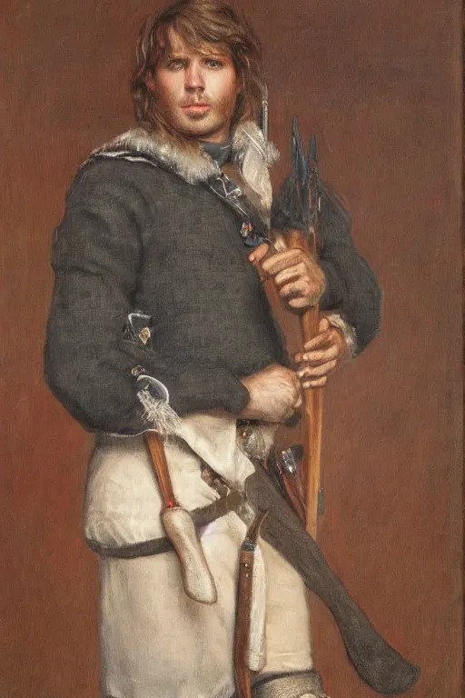 Prompt: a portrait of a Scottish laird, art