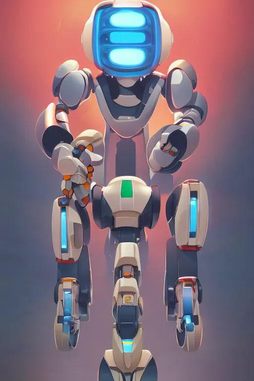 Image similar to metabots medabots medarotto medarot robot minimalist comics, behance hd by jesper ejsing, by rhads, makoto shinkai and lois van baarle, ilya kuvshinov, rossdraws global illumination ray tracing hdr radiating a glowing aura