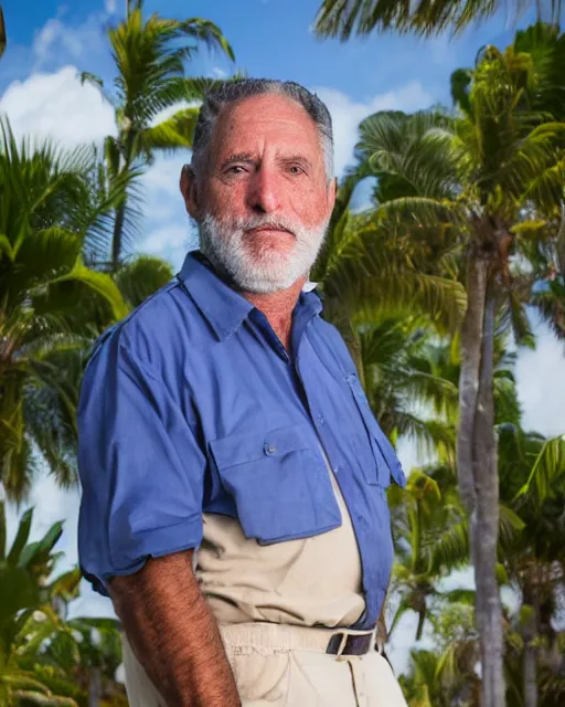 Prompt: a portrait photo of don goldner, director in dominican republic, by curtis emard