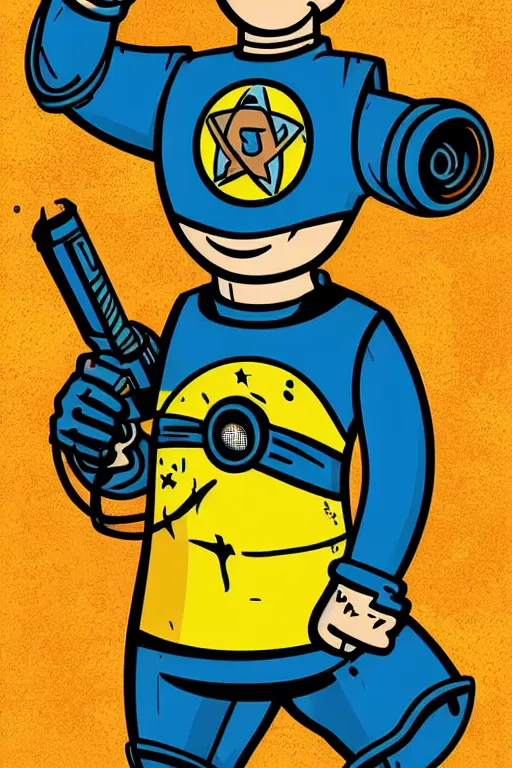 Image similar to fallout 7 6 retro futurist illustration art by butcher billy, sticker, colorful, illustration, highly detailed, simple, smooth and clean vector curves, no jagged lines, vector art, smooth andy warhol style