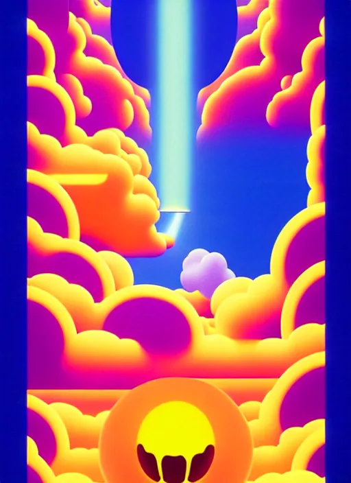 Prompt: heaven by shusei nagaoka, kaws, david rudnick, airbrush on canvas, pastell colours, cell shaded!!!, 8 k