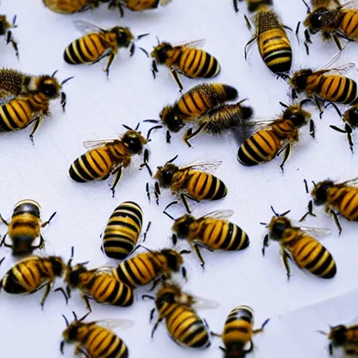 Image similar to swarm of bees emerge from a paper next like a cyclone