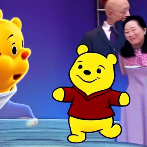 Image similar to xi xingping as winny the pooh