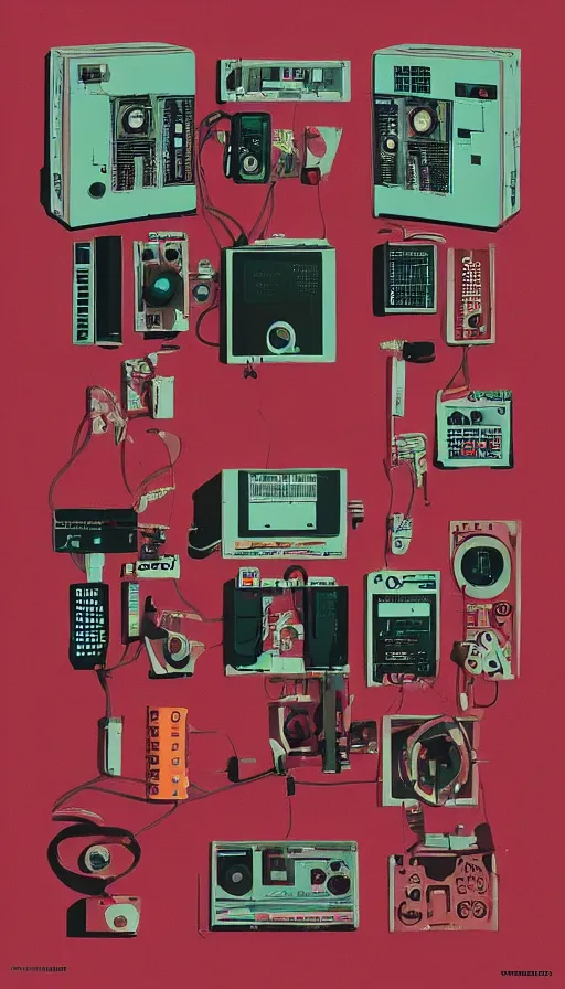 Prompt: techno artwork, by wes anderson,