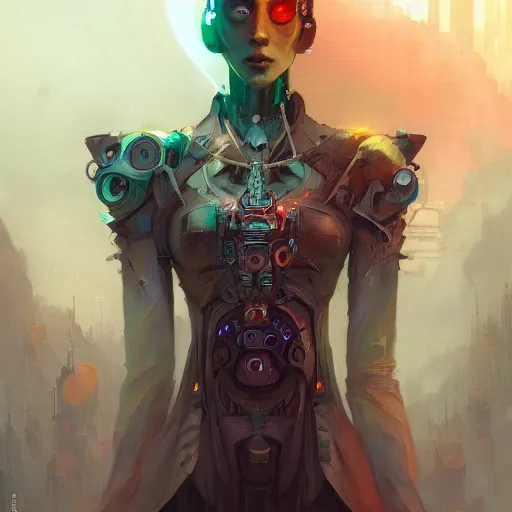 Image similar to portrait of a beautiful cybernetic mage, cyberpunk concept art by pete mohrbacher and seb mckinnon and beksinski and josan gonzales, digital art, highly detailed, intricate, sci-fi, sharp focus, Trending on Artstation HQ, deviantart, unreal engine 5, 4K UHD image