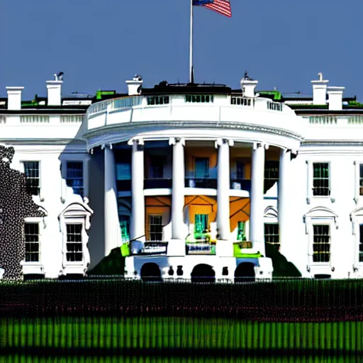 Prompt: A photograph of the White House, 4k, ultra HD