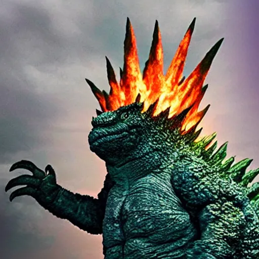 Image similar to donald trump godzilla